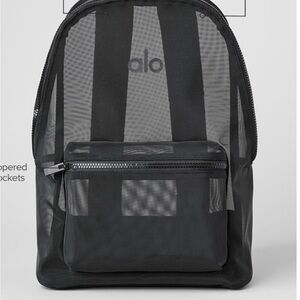ALO Yoga Charcoal Mesh Backpack